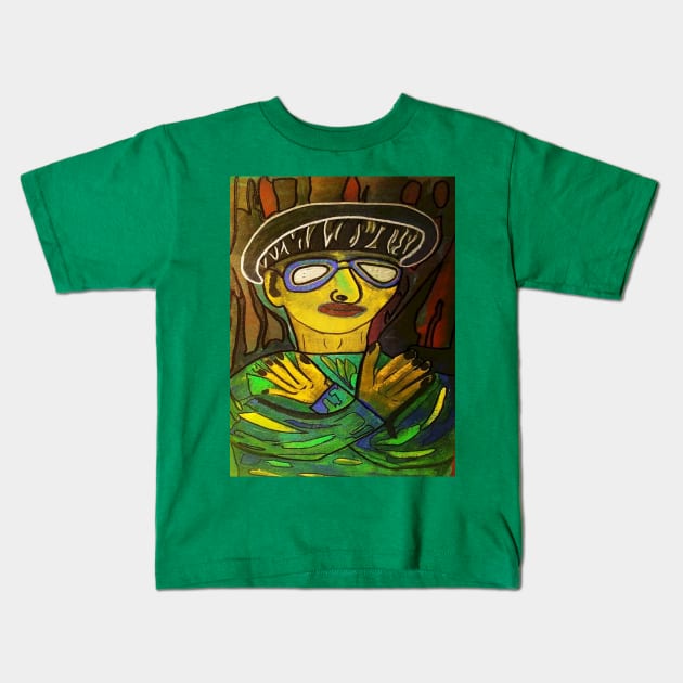 RETRATO 2 Kids T-Shirt by JUANGOMY